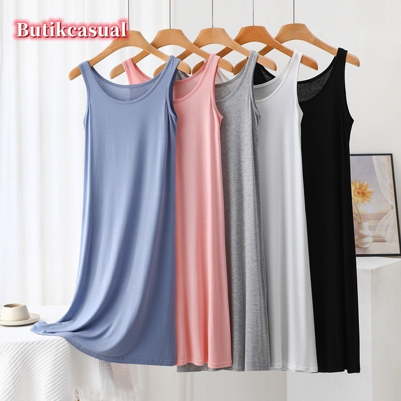 Women's Modal Sleeveless Slip Dress — image 2