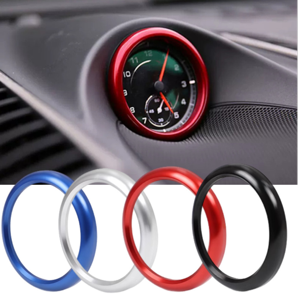Aluminium Alloy Car Clock Compass Stopwatch Decoration Ring Trim ...