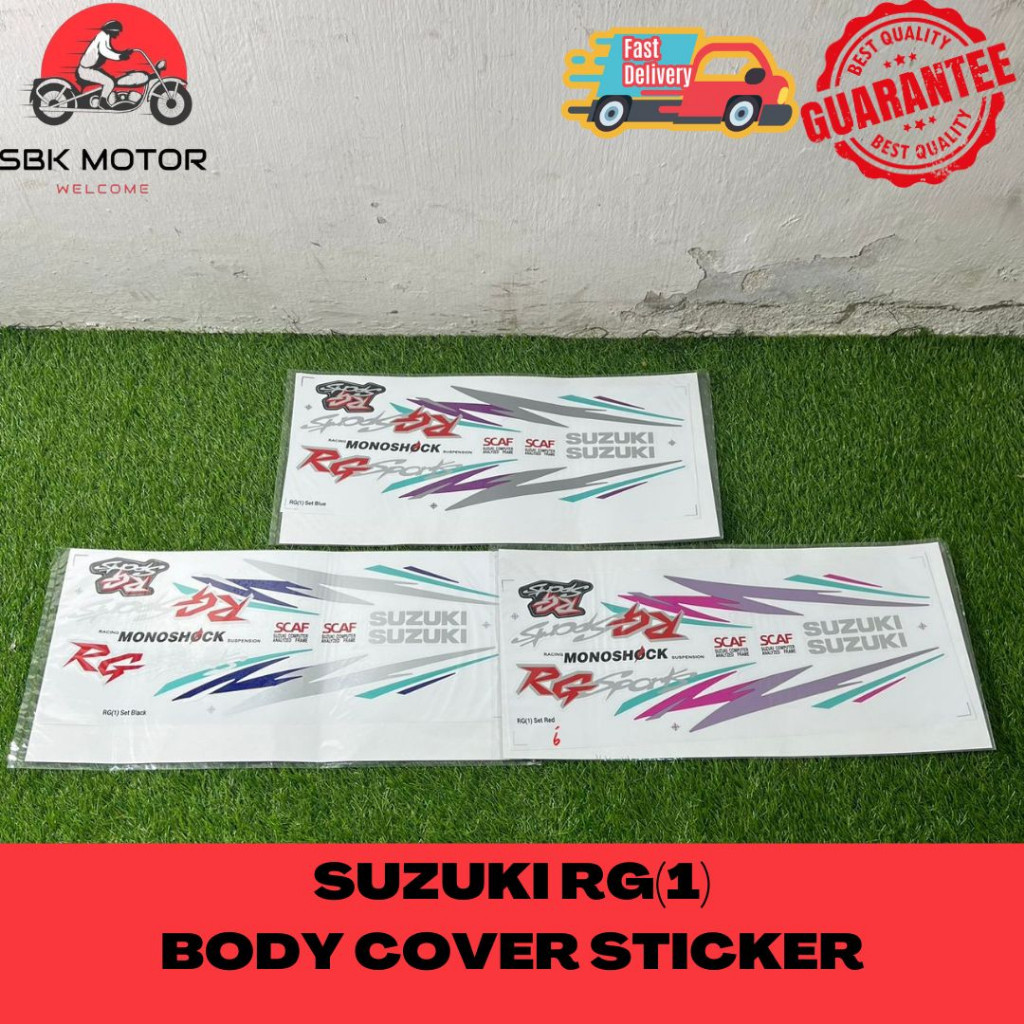 SUZUKI RG BODY COVER SET STICKER (1) | Shopee Malaysia