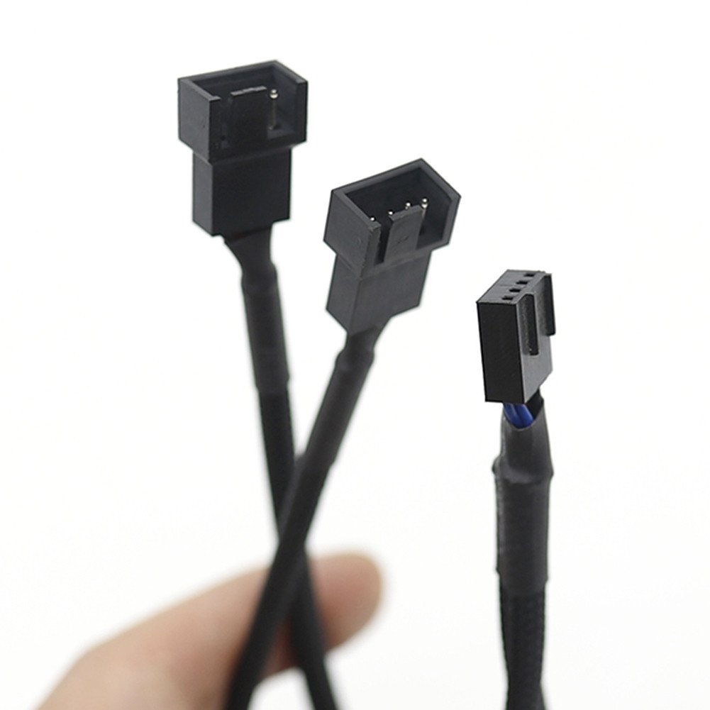 keepdreaming CPU PC Case Fan 4 Pin Extension Y Splitter Cable 4 Pin to ...