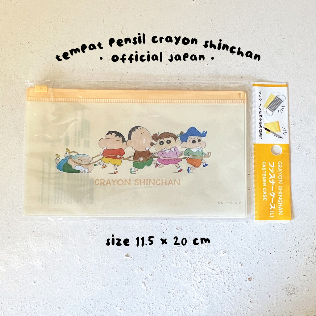 Original JAPAN PENCIL CASE Shinchan AND FRIENDS PENCIL CASE JAPAN DAISO