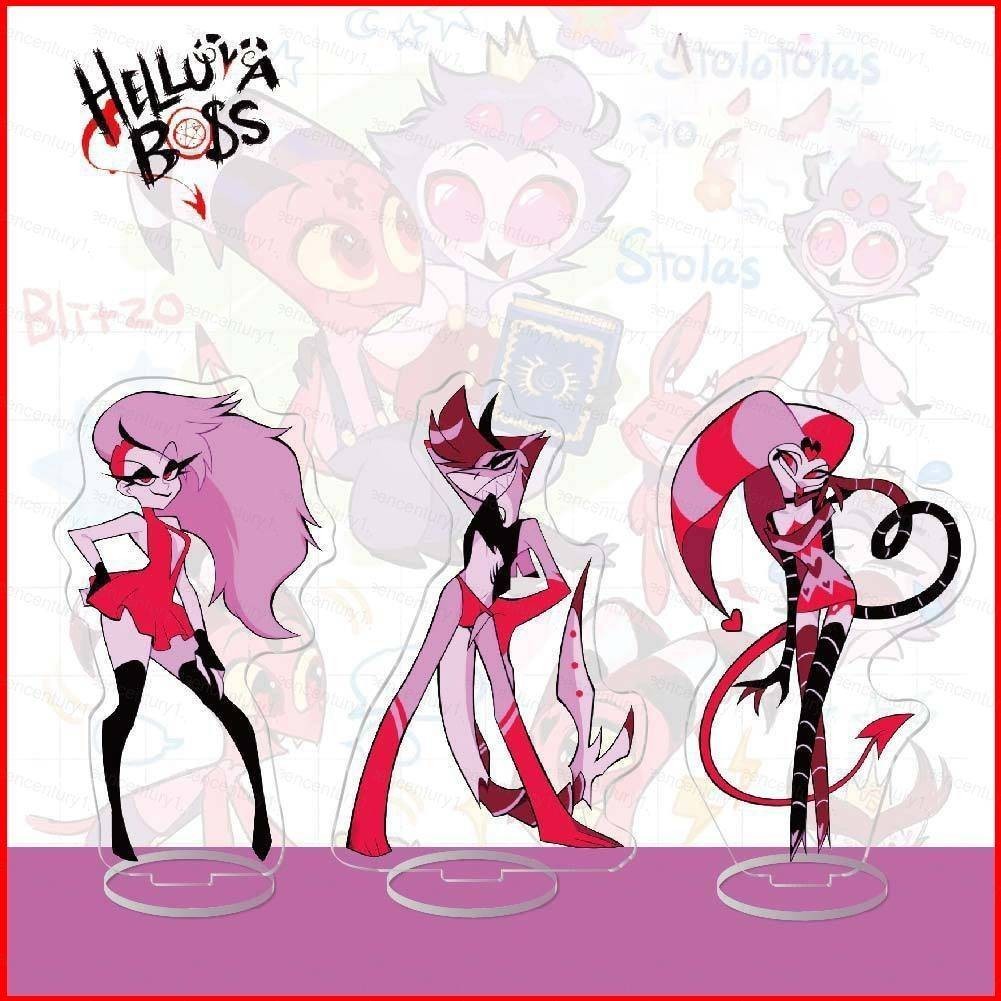 Porte-clés Personnage Anime Helluva Boss - Blitzo, Moxxie, Millie - Alliage Coloré - Collection