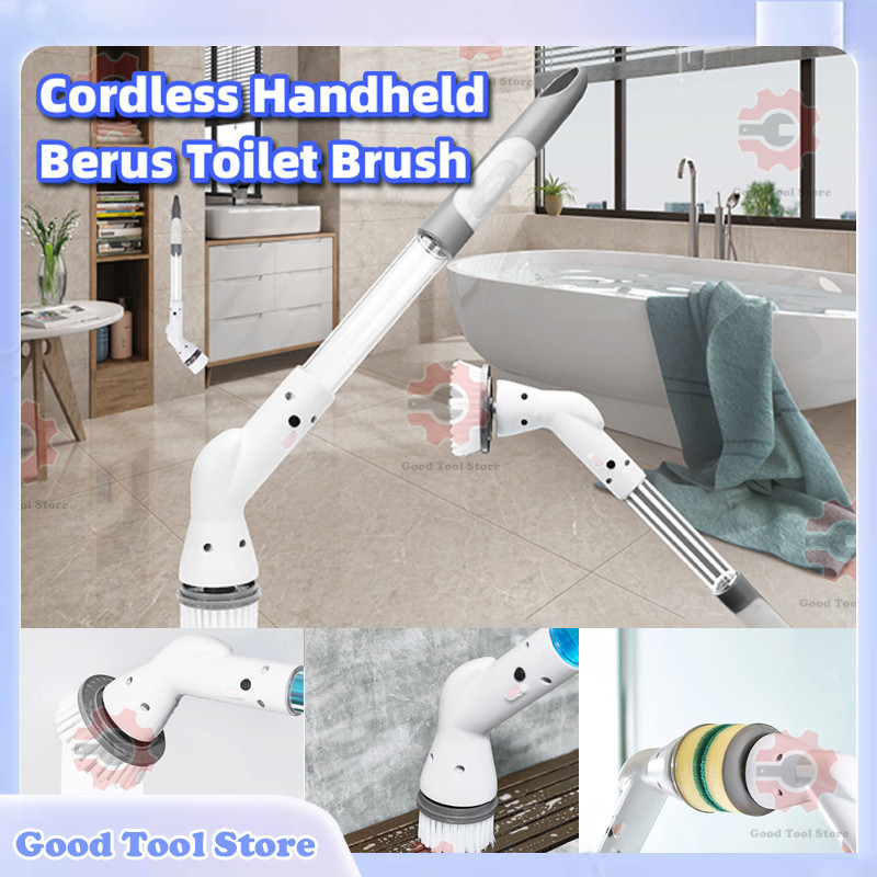 Cordless Handheld Berus Toilet Brush Rechargeable Wireless Electric ...