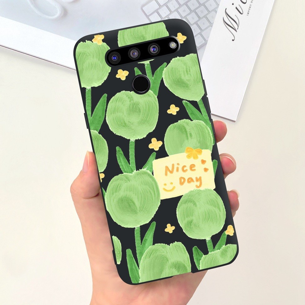 LG V50 ThinQ 5G Case LM-V500EM Aesthetic Cute Cat Panda Painted Soft ...