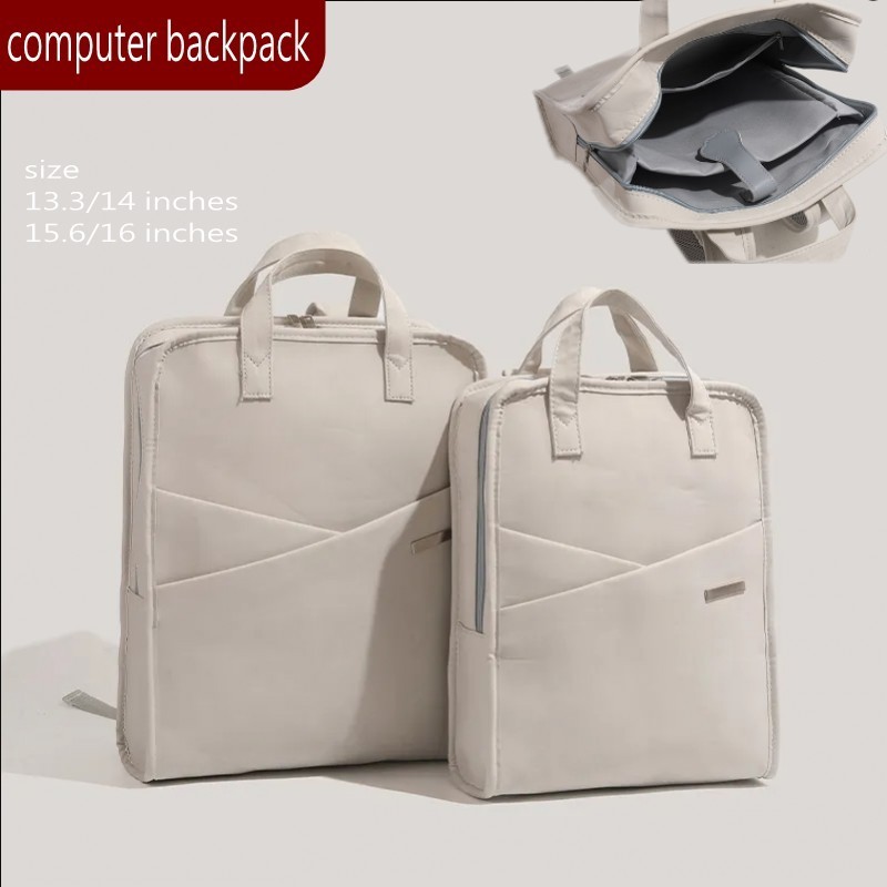PU leather computer backpack commuter fashion simple waterproof laptop ...