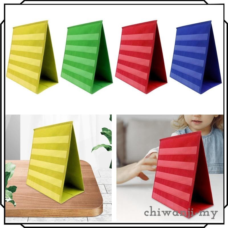 [ChiwanjifcMY] Double Sided Pocket Chart Table Desktop Pocket Chart ...