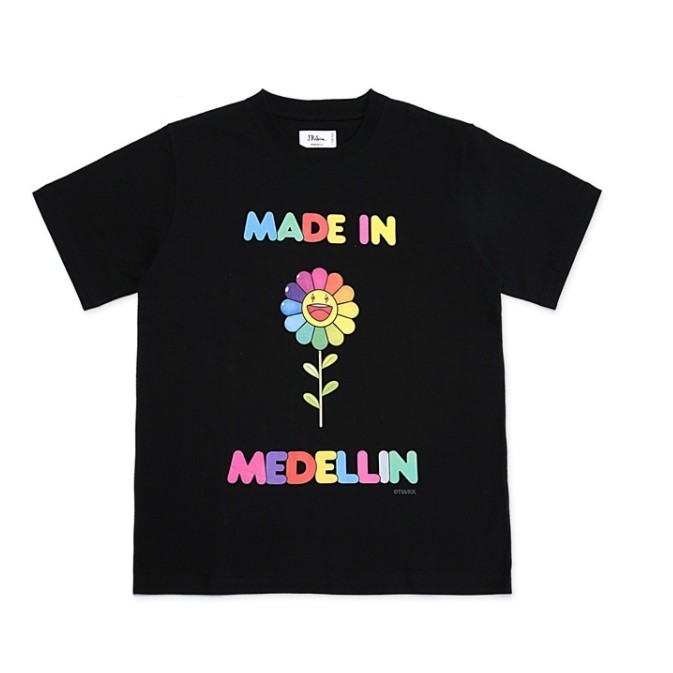 J Balvin X Takashi Murakami INS Sunflower Daisy Couple Short Sleeved T ...