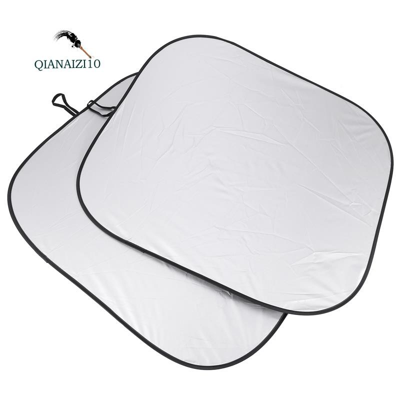 Windshield Sun Shade 2-Piece Foldable Car Front Window Sunshade Auto ...