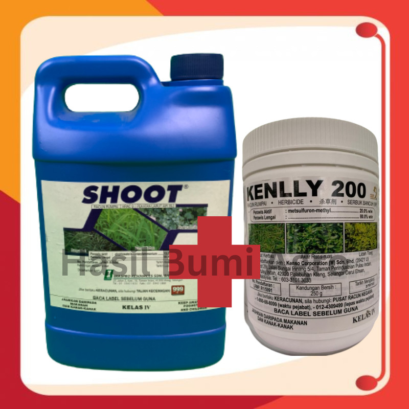 4L SHOOT + 250G KENLLY 200 (1 SET PACKAGE) RACUN RUMPUT KEMATIAN RUMPUT ...