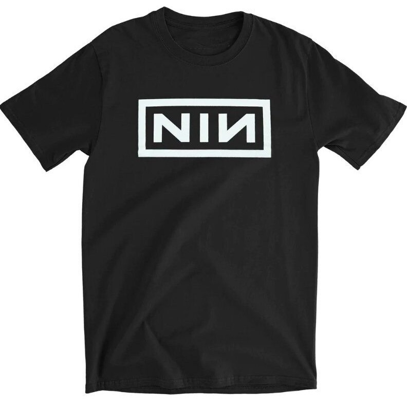 Nine Inch Nails White Logo T-Shirt | Shopee Malaysia