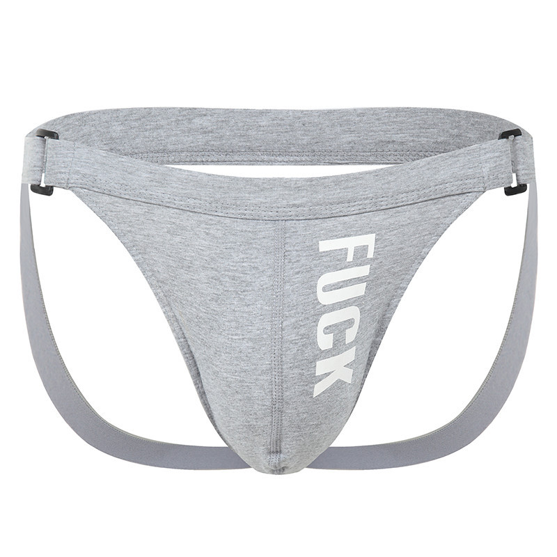 Men's Jockstrap Low Waist Backless Thongs Cotton Breathable Underpants ...