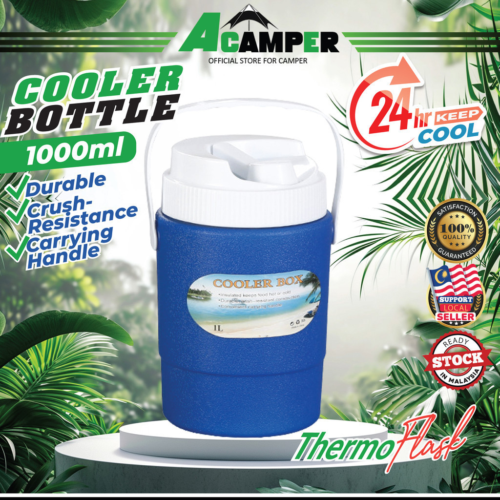 1 Liter Cooler Bottle Thermos Thermal Jug Water Bottle Pitcher Hot ...