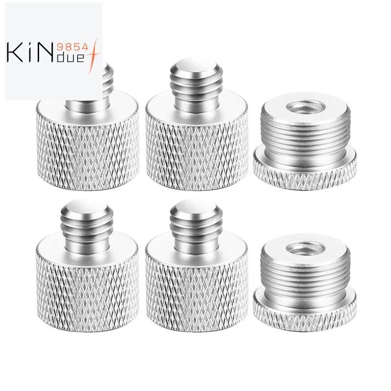 6 Pcs Mic Thread Adapter Set 5/8 Female to 3/8 Male and 3/8 Female to 5 ...