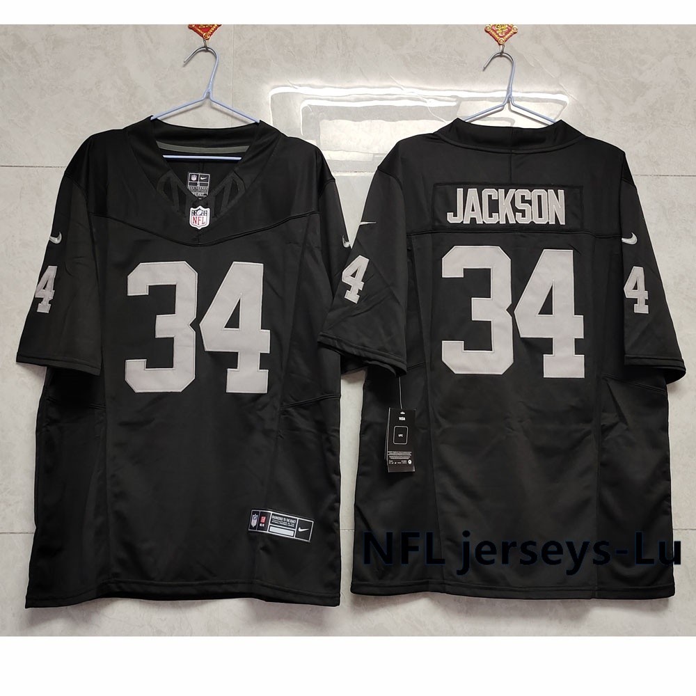 Las Vegas Raiders jersey # 34 Bo Jackson Black Vapor