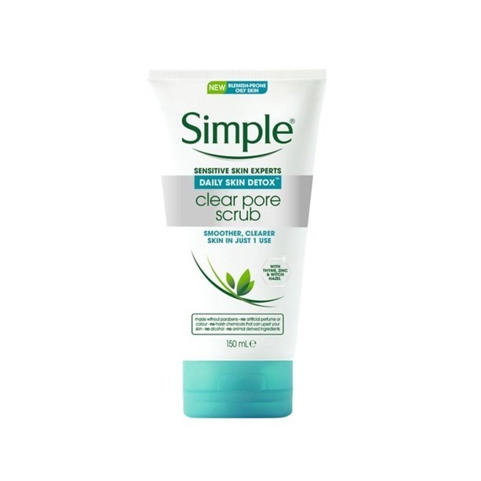 Simple Daily Skin Detox Clear Pore Scrub (150ml) | Shopee Malaysia
