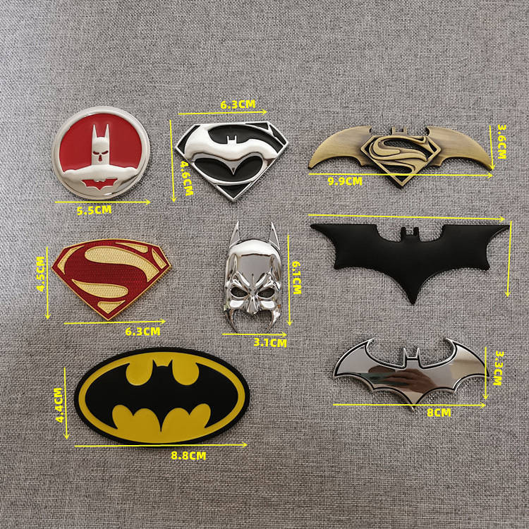 Car Personality Batman Car Badge Modification Bat Car Body Stickers ...