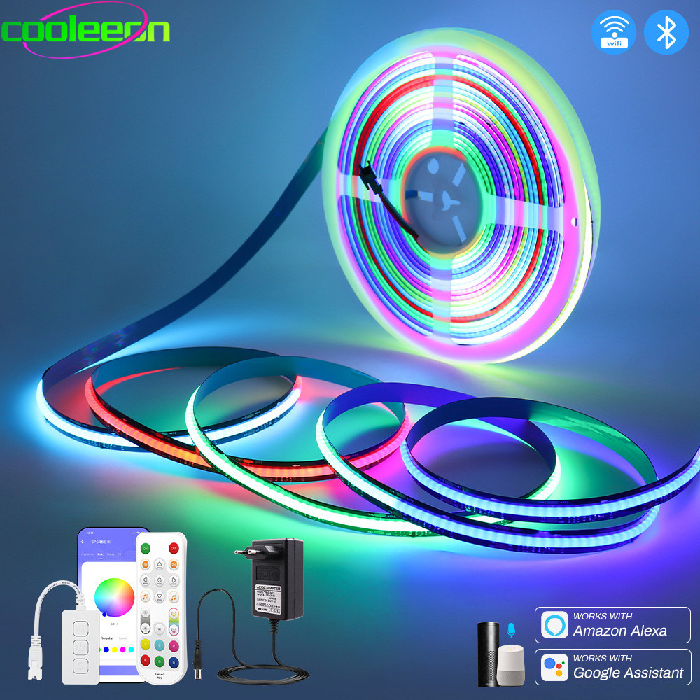 BT Wifi Addressable LED Strip Light Kit Super Bright Dream Color RGB-IC ...