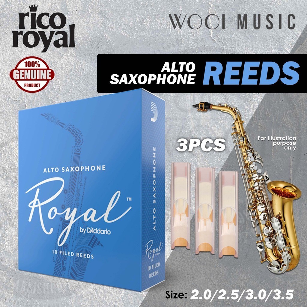 Rico Royal By Daddario Alto Saxophone Reeds / Alto Sax Reeds | Shopee ...