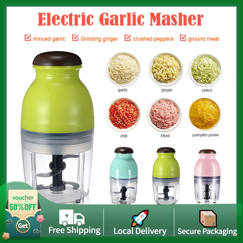 Electric Meat Grinder Stainless-Steel 4 Blades Hand Mixer Blender ...