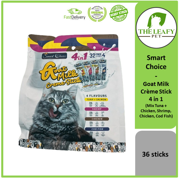 Smart Choice Goat Milk Creme Stick 4 in 1 ( Mix Tuna + Chicken ...