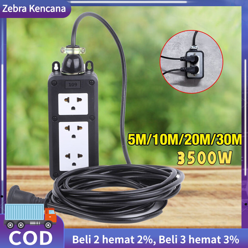 3600w Extension Cord Cable Socket Extra-long Plug-in Strip 3M/5M/10M ...