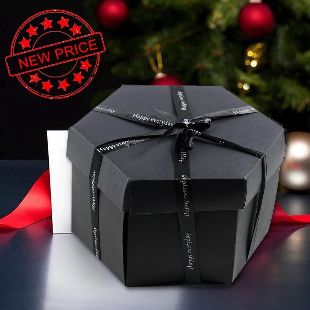 Hexagon Surprise Explosion DIY Gift Box Multi-layer Finished Product ...