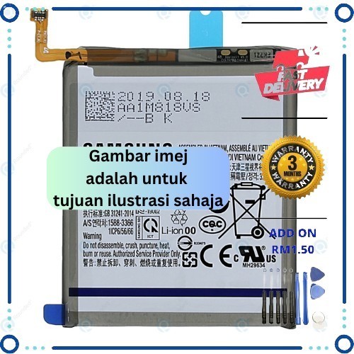 BATTERY SAM-N970F-NOTE 10-EB-BN970ABU | Shopee Malaysia