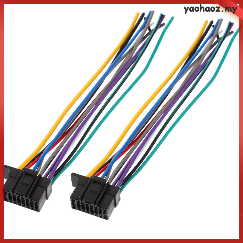 2 Pcs Car Radio Accessory Wire for Stereo Copper Clad Aluminum Supply