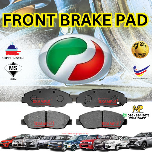 PERODUA KANCIL 660 DAIHATSU MIRA L2 (1994-2009) FRONT BRAKE PAD DEPAN MADE BY SUPER BRAKE 3 MONTH WARRANTY main image 0