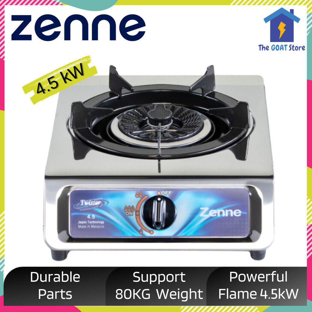 Zenne Single Burner Gas Stove Kgc Kgc C With Box Wrapping Shopee Malaysia