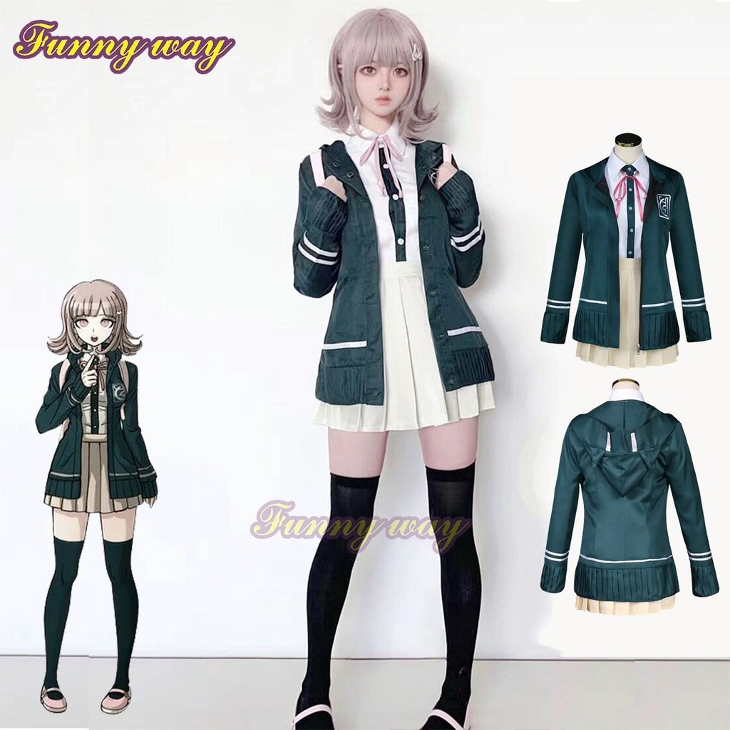 Nanami ChiaKi Cosplay Costume Anime Danganronpa Cosplay High School ...