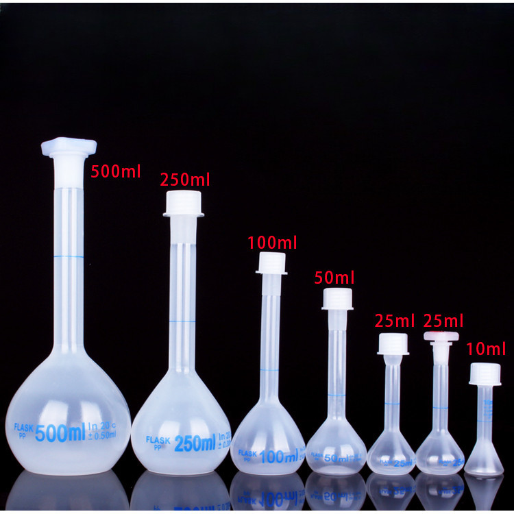 Plastic Capacity Flask 100ml Measuring Cylinder 250ml Small Beaker ...