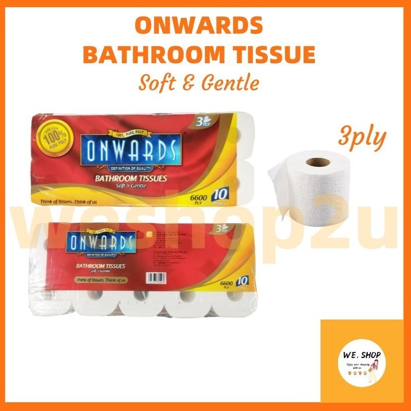 (NEW STORE OFFER) Onwards Bathroom Tissue Soft & Gentle 6600 PLY 10 ...