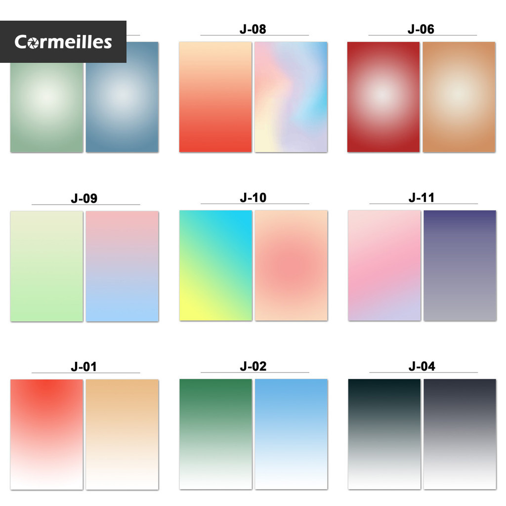 Gradual Background Paper 57x87cm Two-Sided Photography Paper Backdrop ...