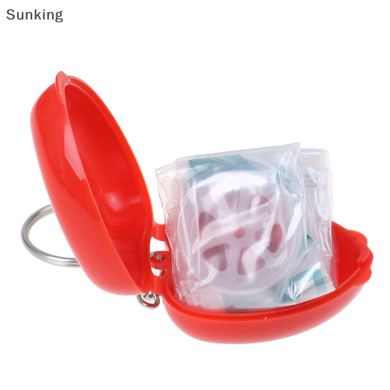 Sunking Mini Protect CPR Mask Mouth KeyChain Rescue In Heart Box Face ...