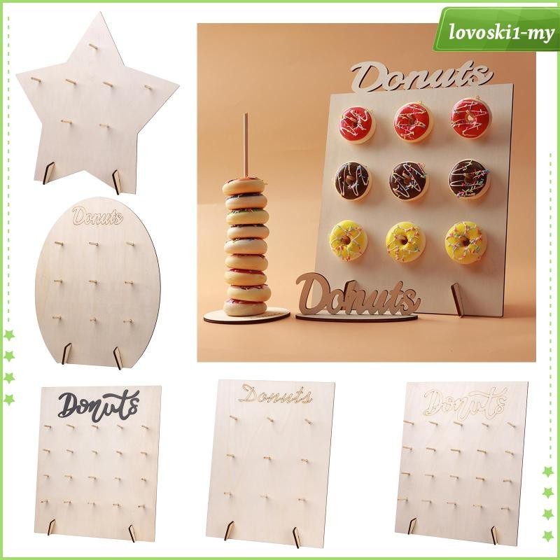 [LovoskibcMY] Wall Display Stand, Reusable, Board, Rustic, Food Buffet ...