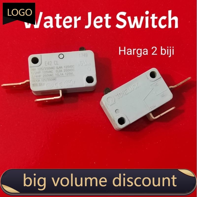 2 biji Switch Water Jet switch suis mesin cuci kereta water pump car ...