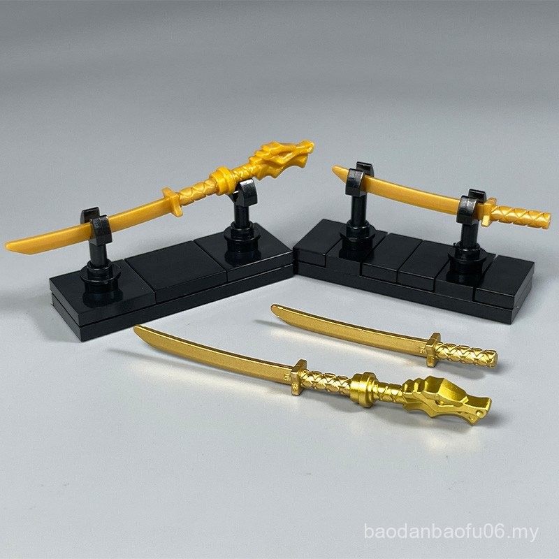 M MOC Small Particle Assembled Building Block Mini Knife Holder Sword ...