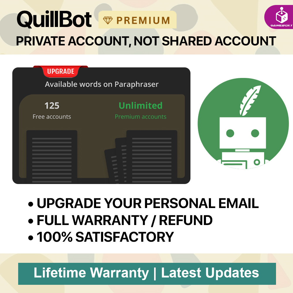 QuillBot 🔐 Private Account | 🚫 No Sharing, No Logout | 🔄 Auto-Renewal ...