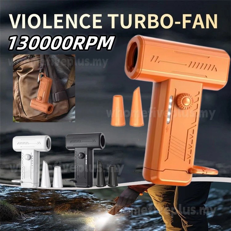 【with 2 Nozzle】2025 New Mini Turbo Fan Portable Air Blower Fierce Mini ...