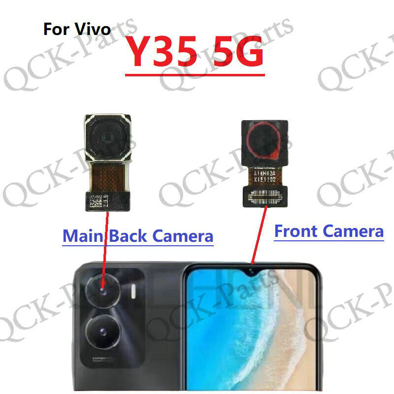 Front Back Rear Camera For Vivo y35 5G Main Facing Camera Module Flex ...