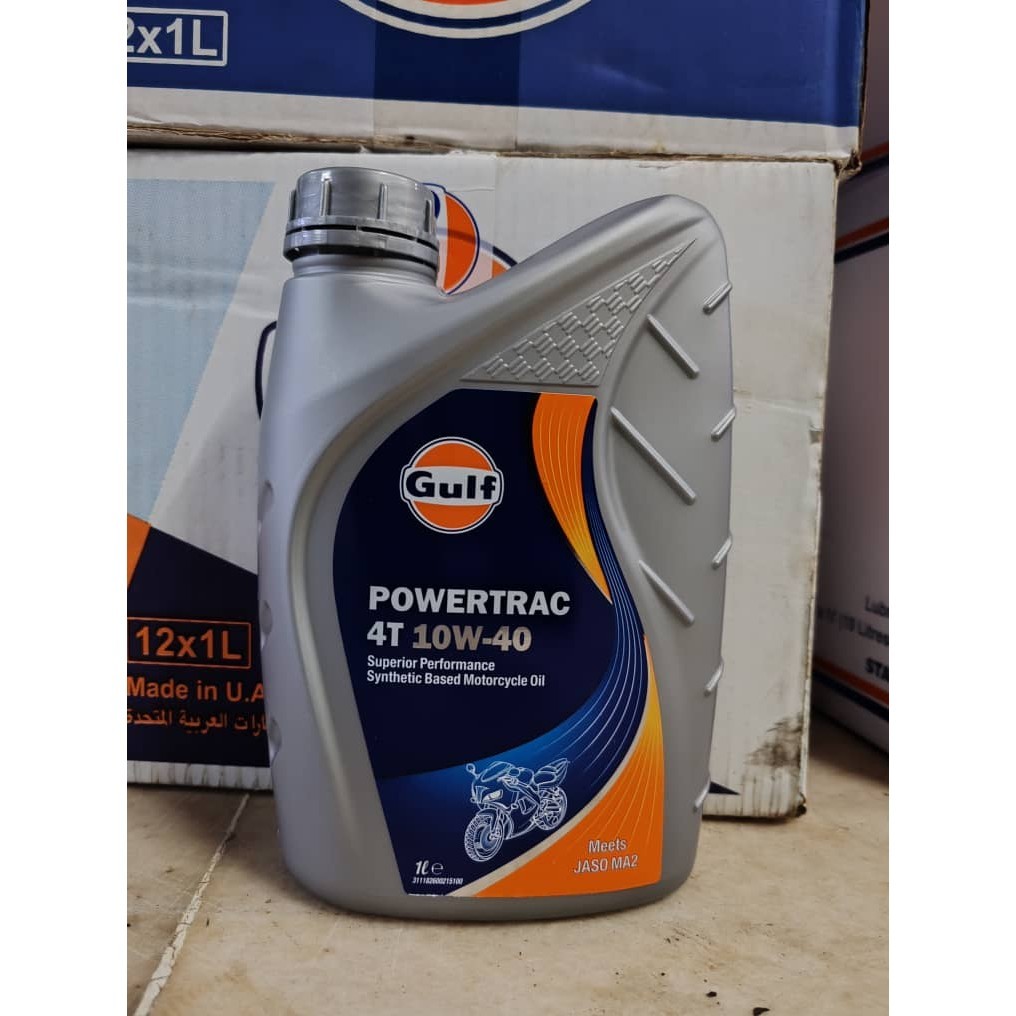 GULF Power Trac 4T 10w40(1L) Motorcycle Semi Synthetic Engine Oil ( y15