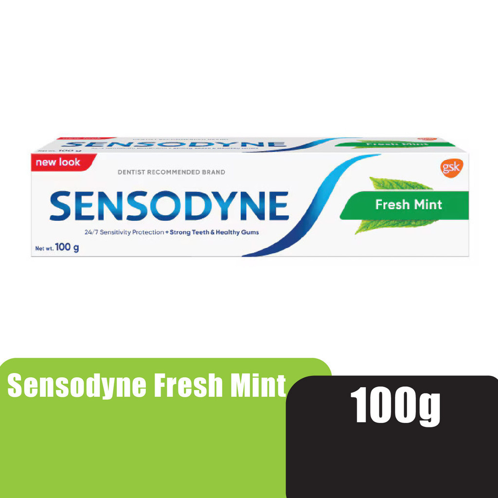 SENSODYNE Toothpaste Fresh Mint 100g - 24/7 Sensitivity & Cavity ...