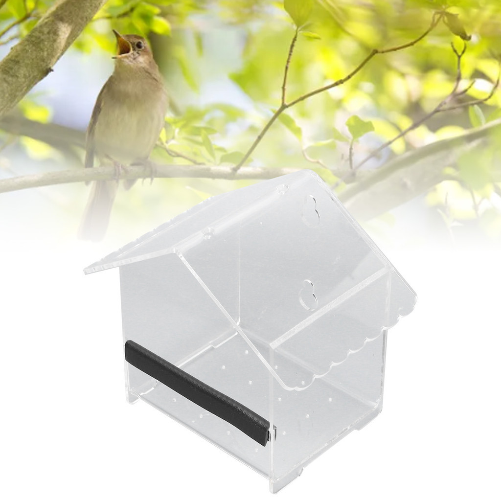 Curated visual reference: Available Space For Large Macaw Birdhouse Reference: Eas Window Bird Feeder Transparent Large Space Bird Feeder House