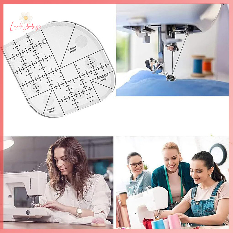 Luckybabys> Curved Corner Cutter Quilt Ruler Acrylic Sewing Ruler With ...