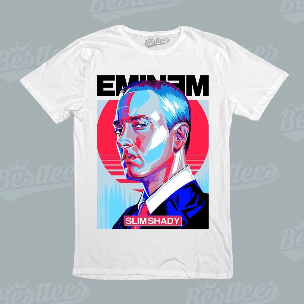 Eminem T Shirt Tape Slim Shady Retro Band Logo Oficial De Los Hombres