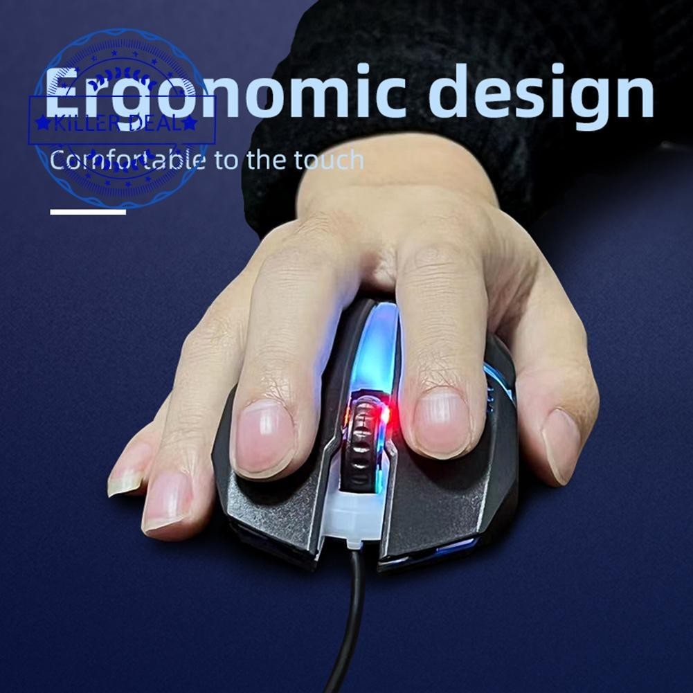Colorful Led Usb Wired Gaming Mouse Ergonomic And Comfortable For ...
