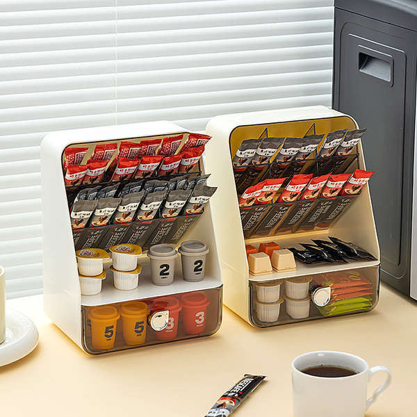 coffee bar storage coffee sachet tea bag organizer Desktop Tea Bag ...