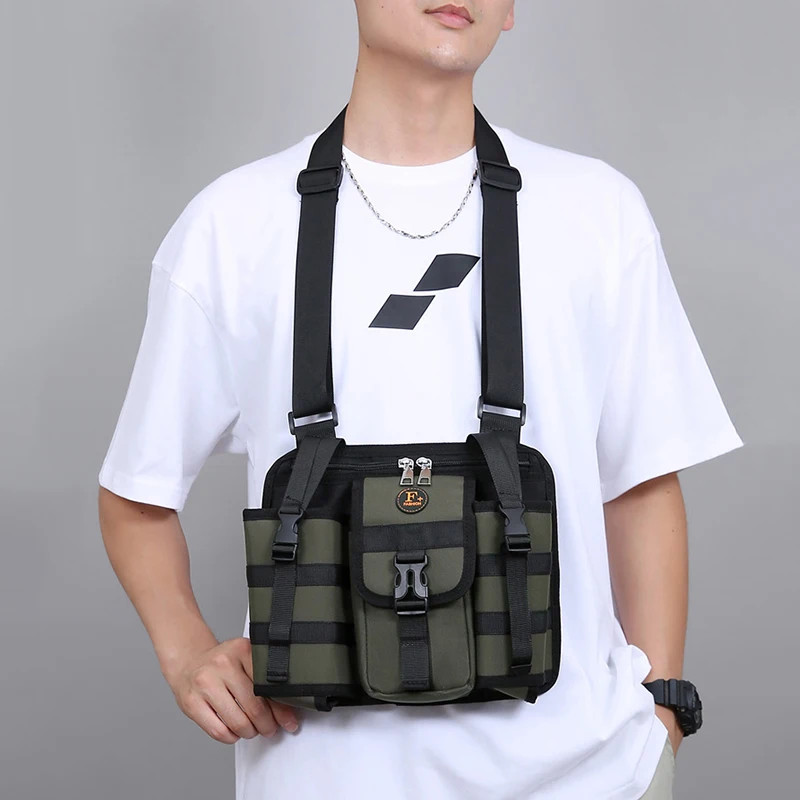 Functionality Tactical Chest Rig Bag Men Outdoors Movement Chest Bags ...
