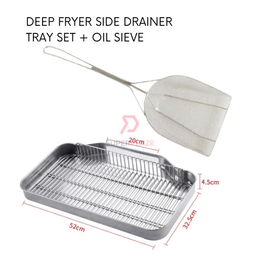 Drainer Tray Plus Sieve Deep Fryer Filter Kitchen Tools Taiwan | Shopee ...
